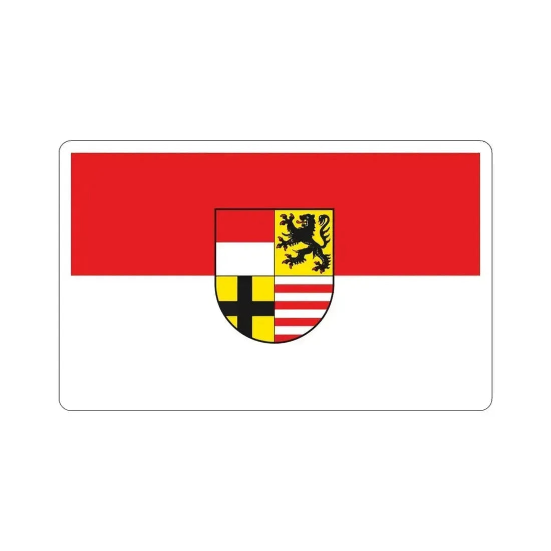 Flag of Saalekreis Germany STICKER Vinyl Die-Cut Decal 6 Inch - The Sticker Space