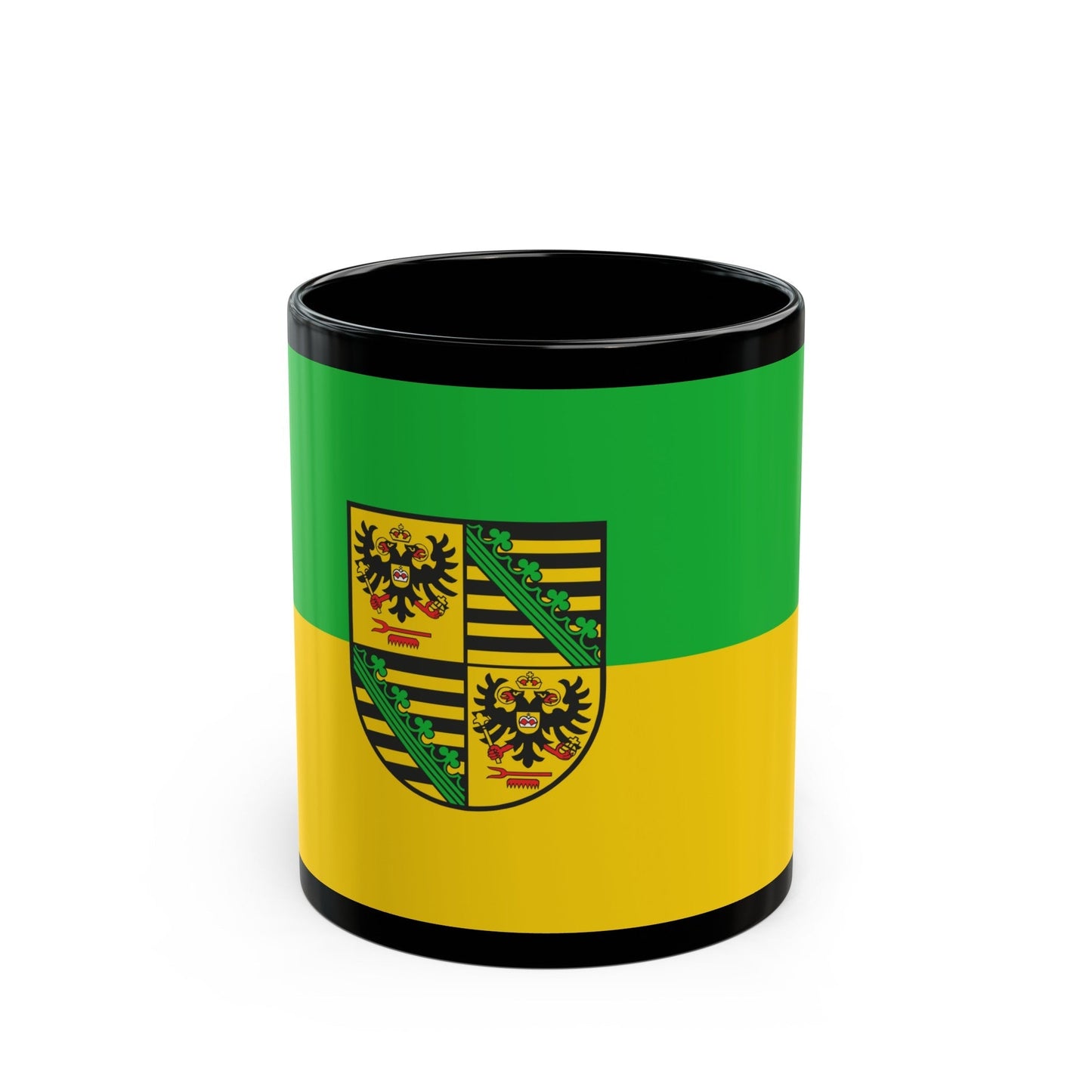 Flag of Saalfeld Rudolstadt Germany - Black Coffee Mug-11oz-The Sticker Space