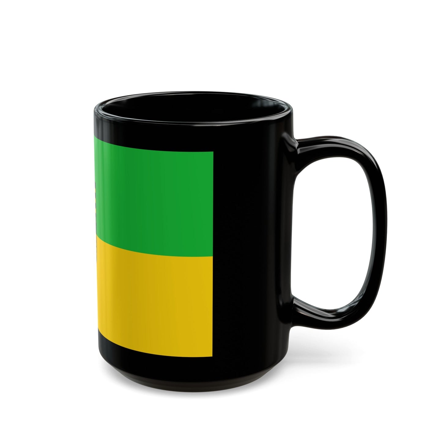 Flag of Saalfeld Rudolstadt Germany - Black Coffee Mug-The Sticker Space