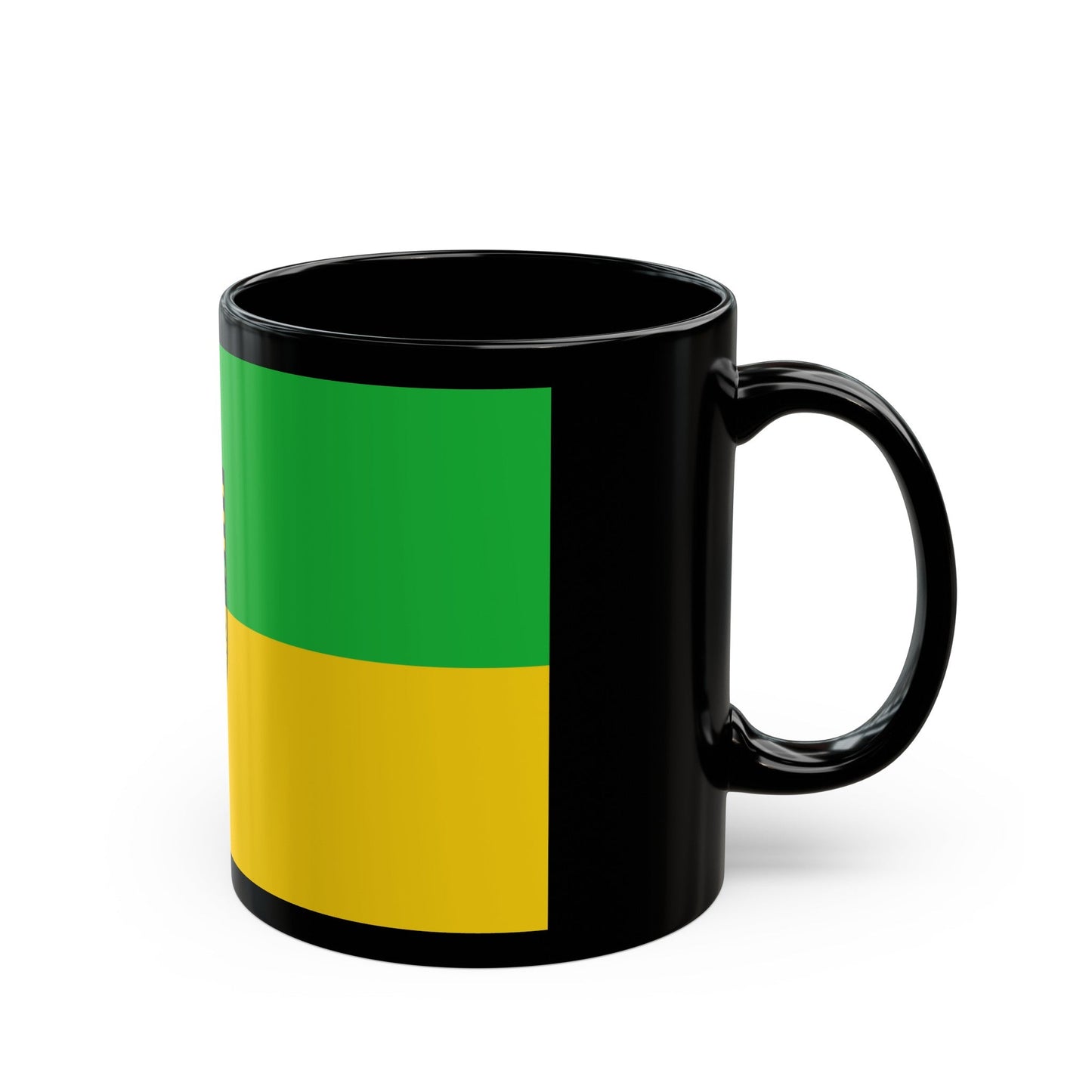 Flag of Saalfeld Rudolstadt Germany - Black Coffee Mug-The Sticker Space