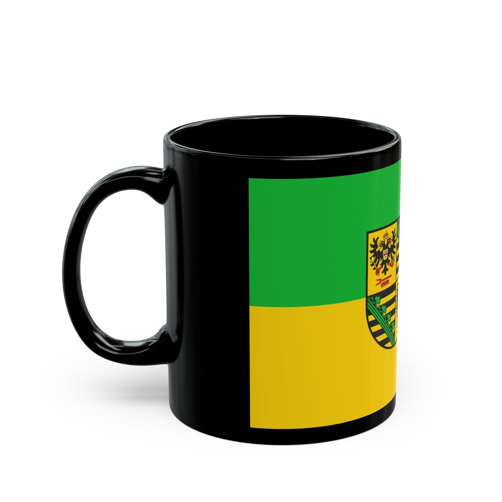 Flag of Saalfeld Rudolstadt Germany - Black Coffee Mug-The Sticker Space