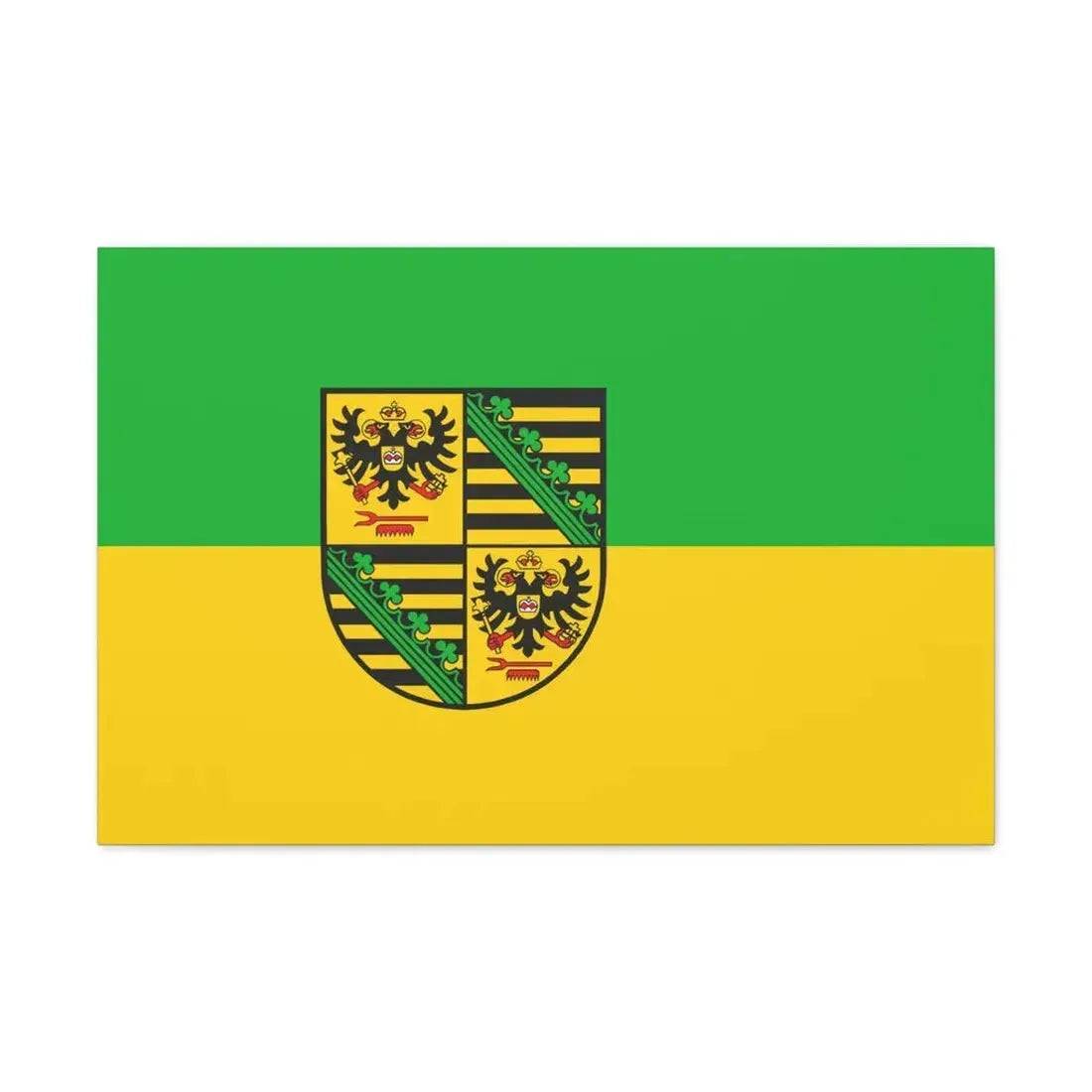 Flag of Saalfeld Rudolstadt Germany - Canvas Wall Art 30" x 20" 1.25" - The Sticker Space