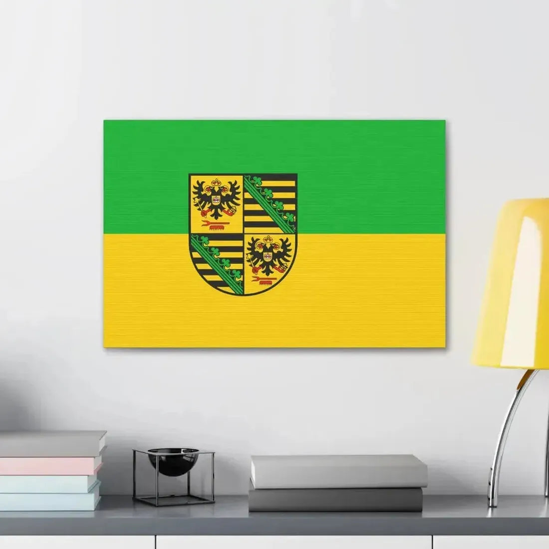 Flag of Saalfeld Rudolstadt Germany - Canvas Wall Art - The Sticker Space