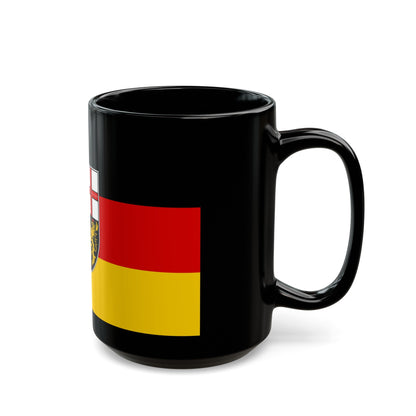 Flag of Saarland Germany - Black Coffee Mug-The Sticker Space