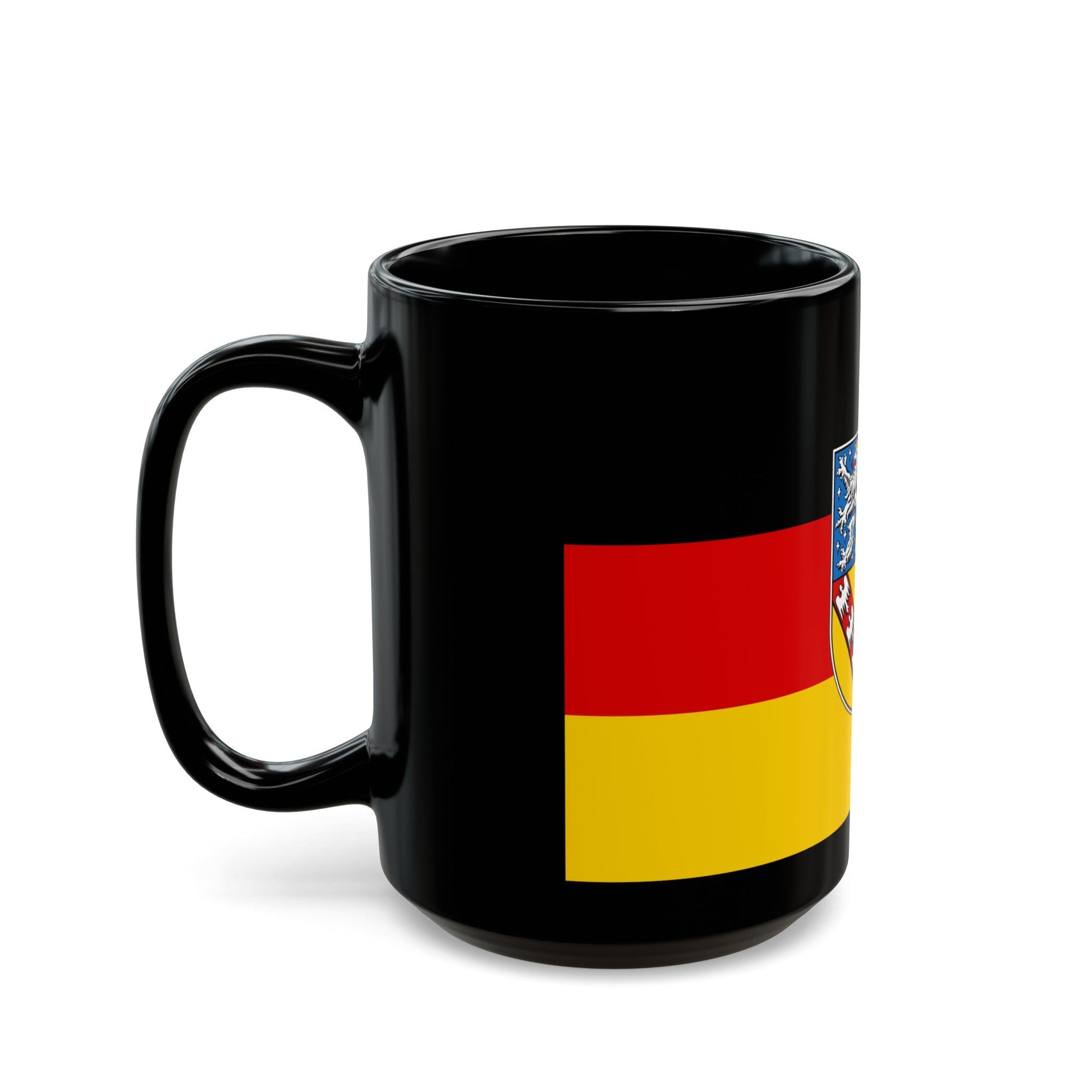 Flag of Saarland Germany - Black Coffee Mug-The Sticker Space