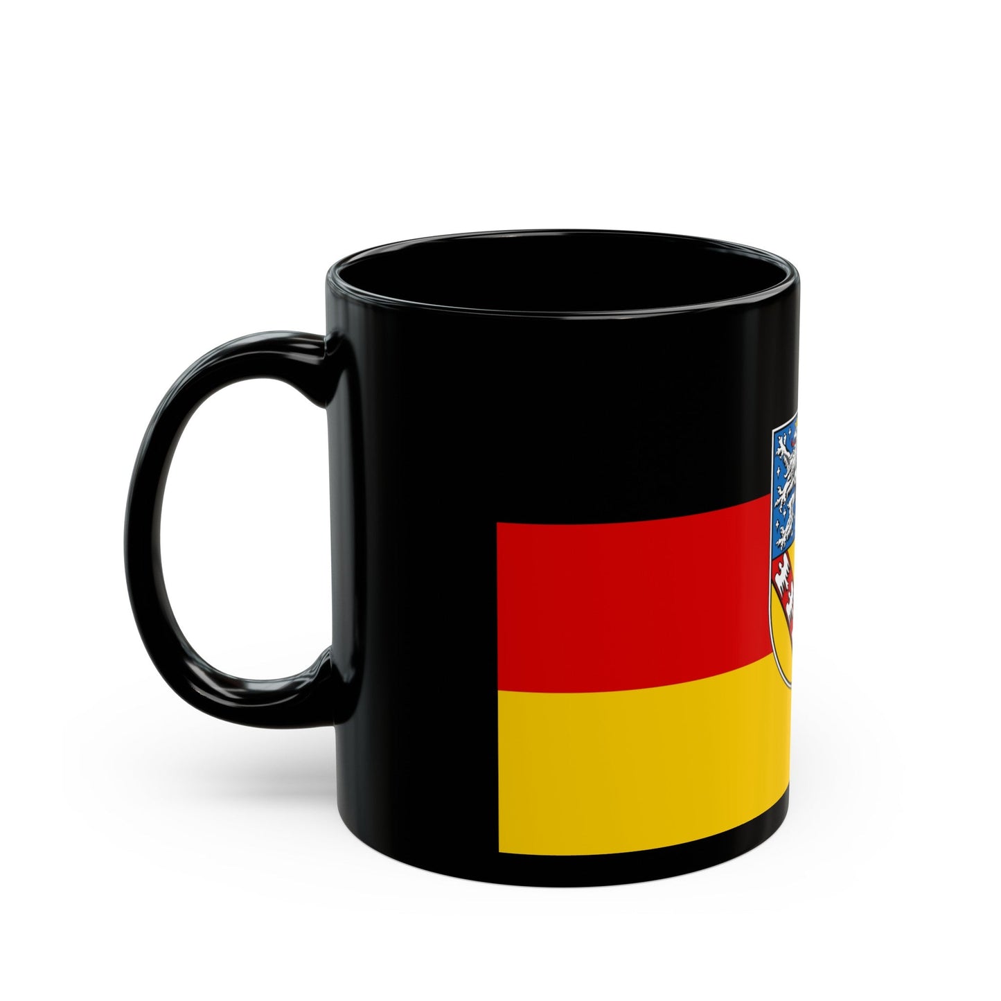 Flag of Saarland Germany - Black Coffee Mug-The Sticker Space