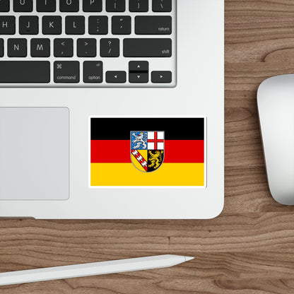 Flag of Saarland Germany STICKER Vinyl Die-Cut Decal-The Sticker Space