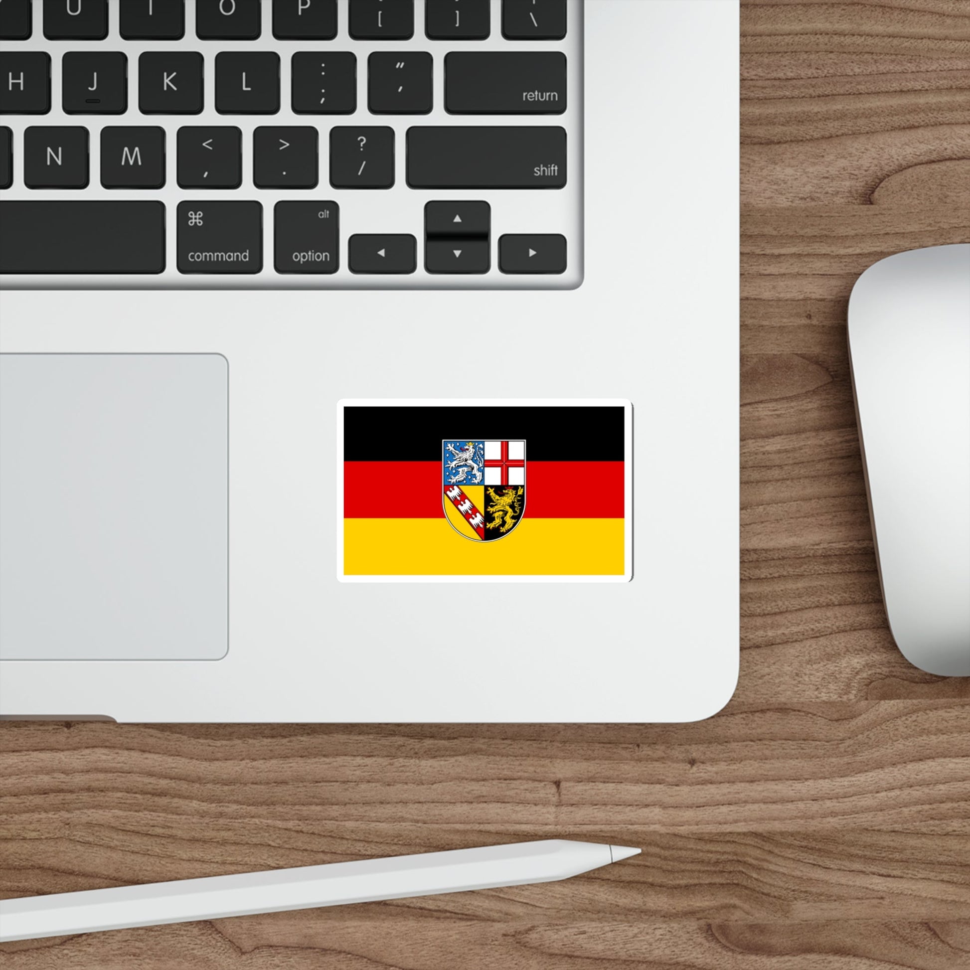 Flag of Saarland Germany STICKER Vinyl Die-Cut Decal-The Sticker Space