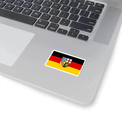 Flag of Saarland Germany - STICKER Vinyl Kiss-Cut Decal - The Sticker Space