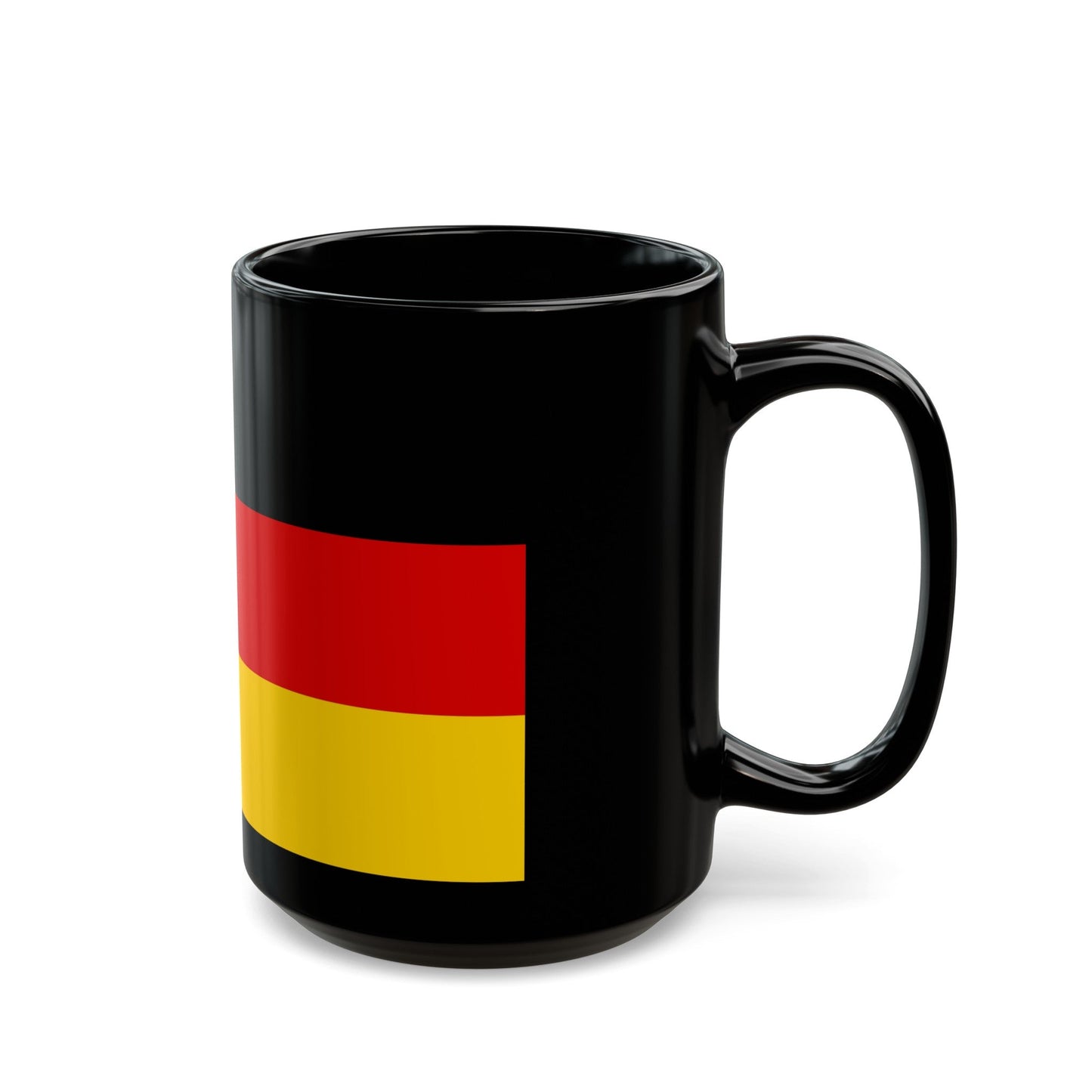 Flag of Saarlouis Germany - Black Coffee Mug-The Sticker Space