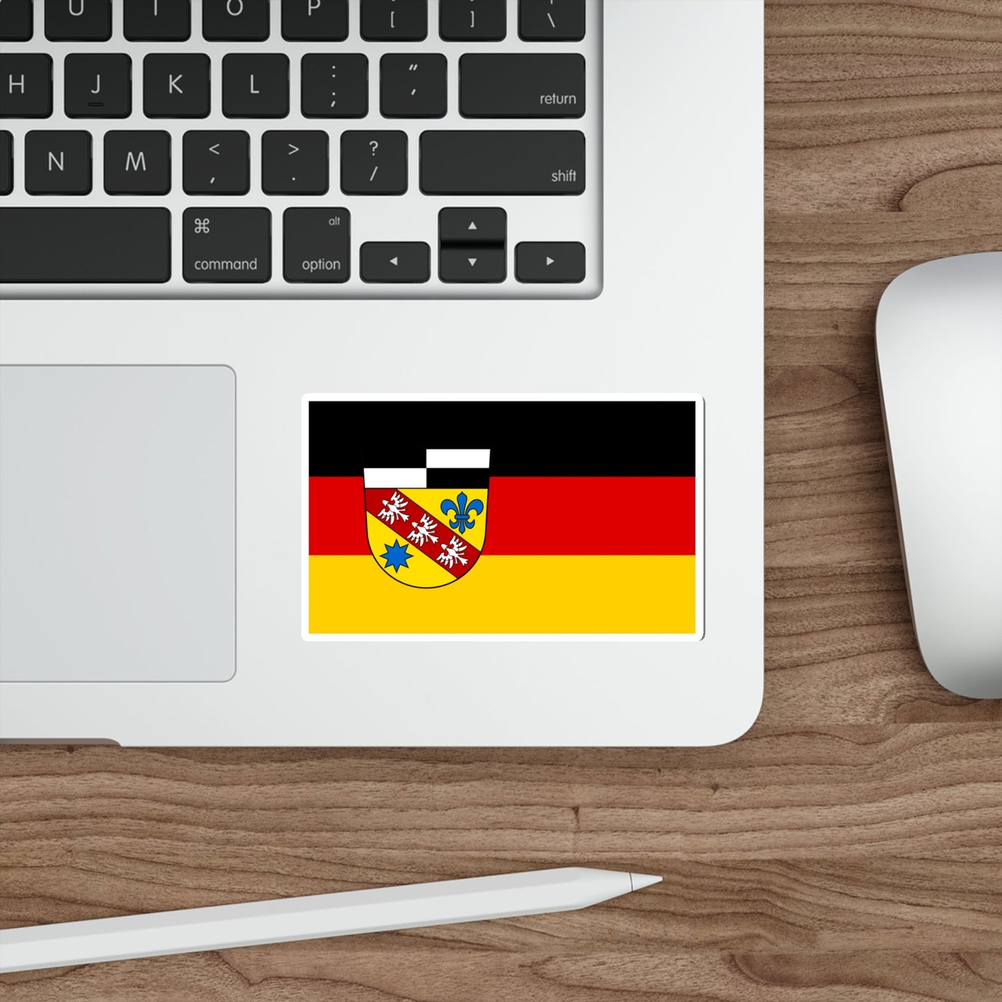 Flag of Saarlouis Germany STICKER Vinyl Die-Cut Decal-The Sticker Space