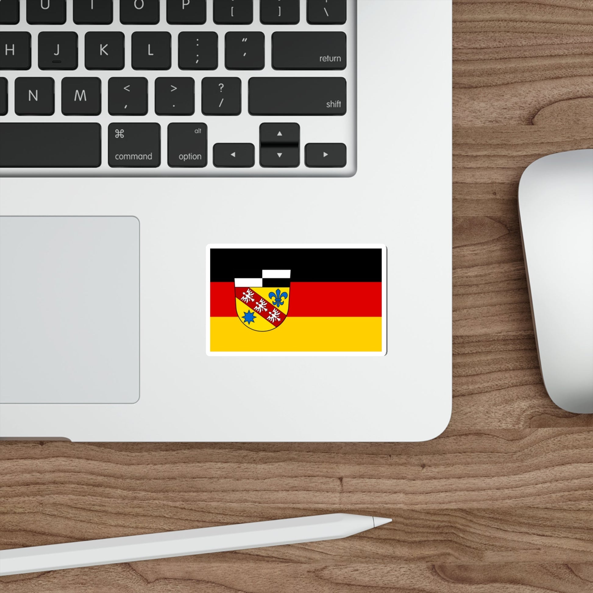 Flag of Saarlouis Germany STICKER Vinyl Die-Cut Decal-The Sticker Space