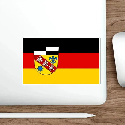 Flag of Saarlouis Germany STICKER Vinyl Die-Cut Decal - The Sticker Space