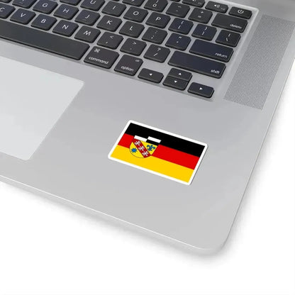 Flag of Saarlouis Germany - STICKER Vinyl Kiss-Cut Decal - The Sticker Space