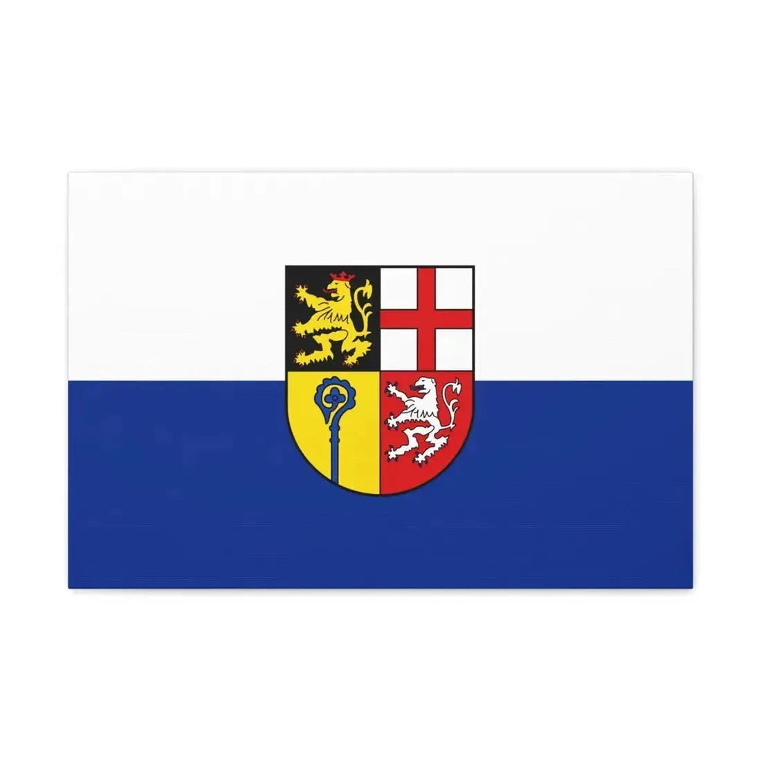 Flag of Saarpfalz Kreis Germany - Canvas Wall Art 24″ x 16″ 1.25" - The Sticker Space
