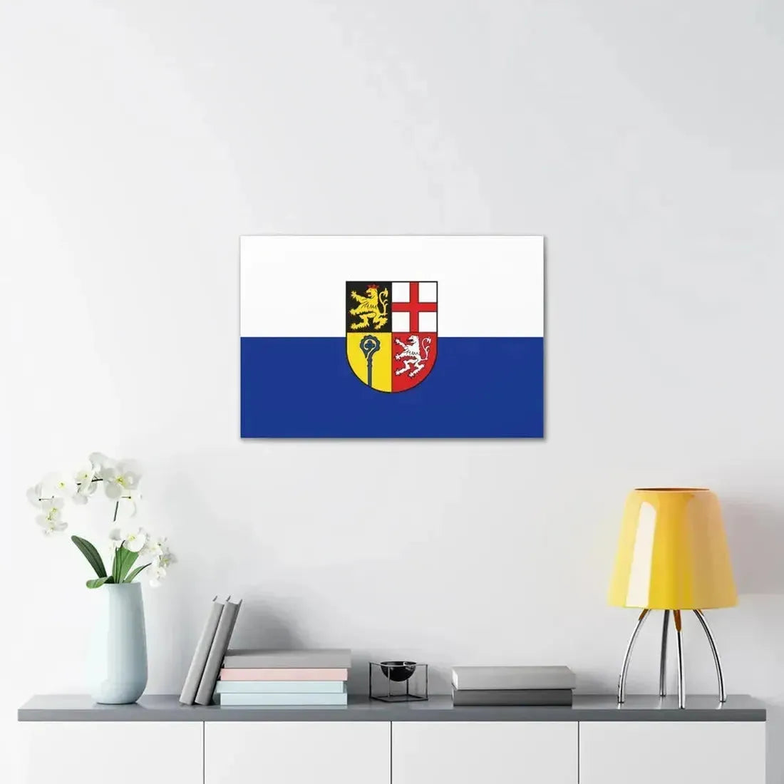 Flag of Saarpfalz Kreis Germany - Canvas Wall Art - The Sticker Space