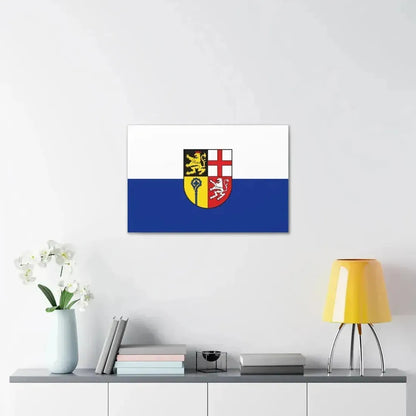 Flag of Saarpfalz Kreis Germany - Canvas Wall Art - The Sticker Space