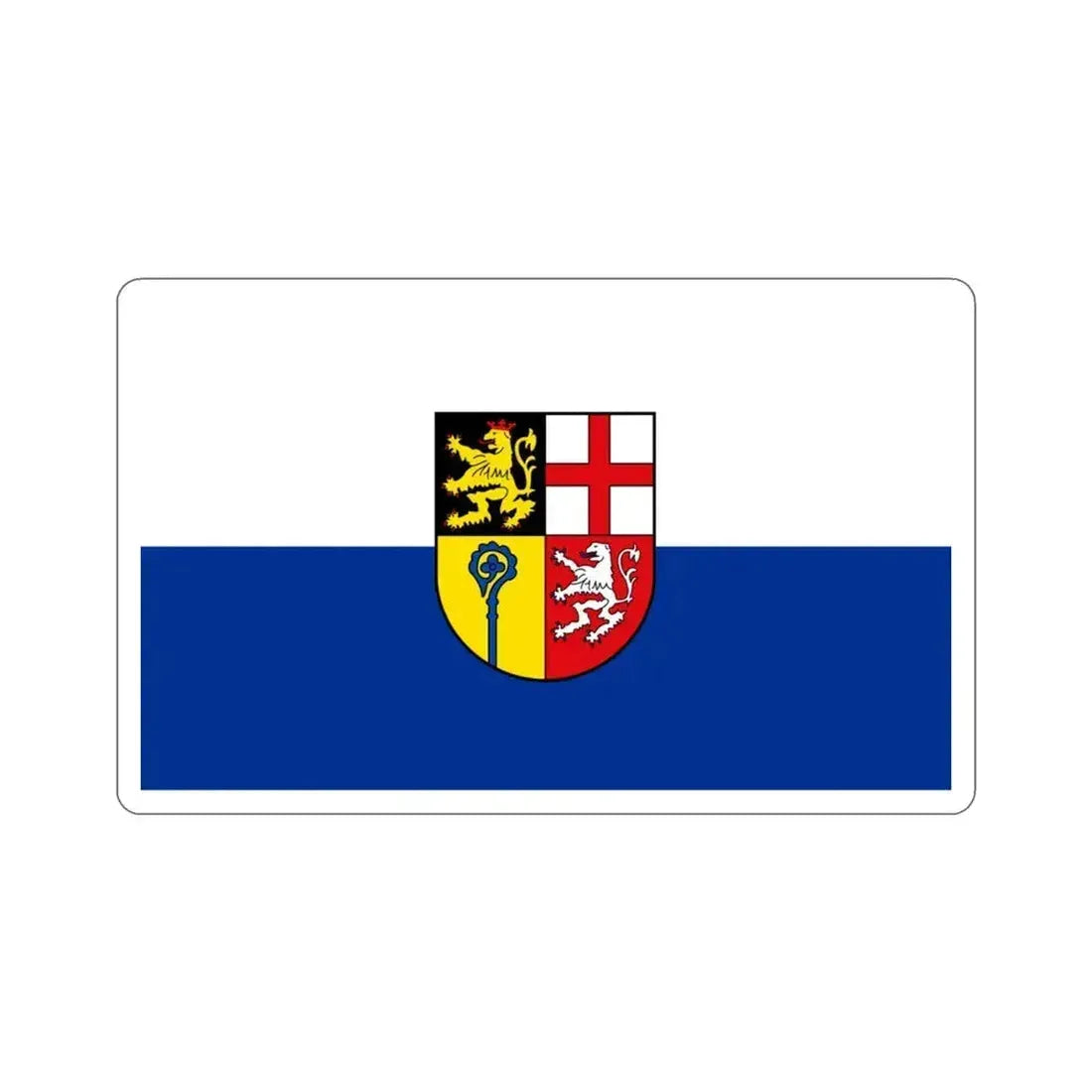 Flag of Saarpfalz Kreis Germany STICKER Vinyl Die-Cut Decal 3 Inch - The Sticker Space