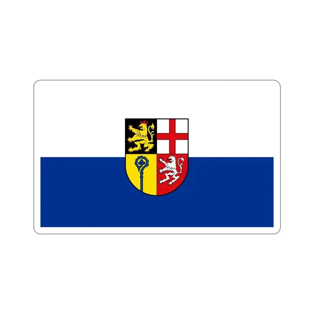 Flag of Saarpfalz Kreis Germany STICKER Vinyl Die-Cut Decal 4 Inch - The Sticker Space