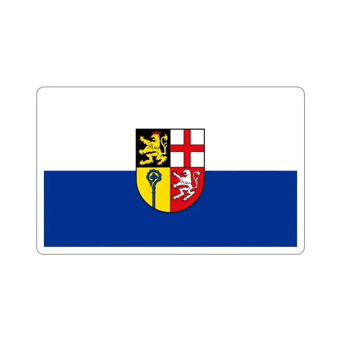 Flag of Saarpfalz Kreis Germany STICKER Vinyl Die-Cut Decal - The Sticker Space