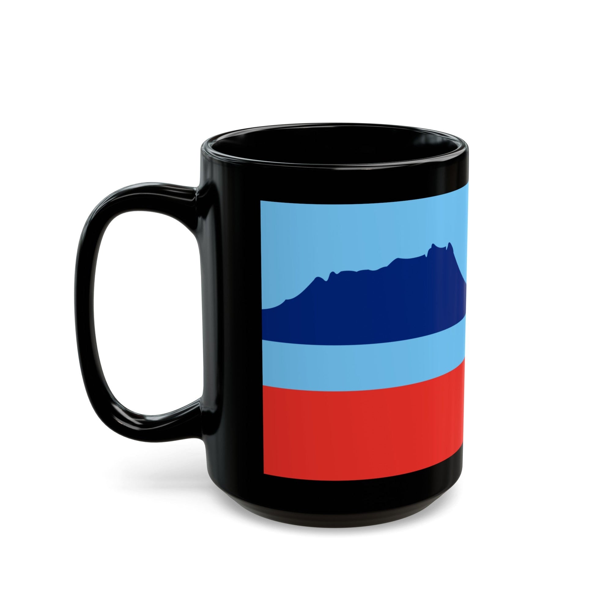 Flag of Sabah Malaysia - Black Coffee Mug-The Sticker Space