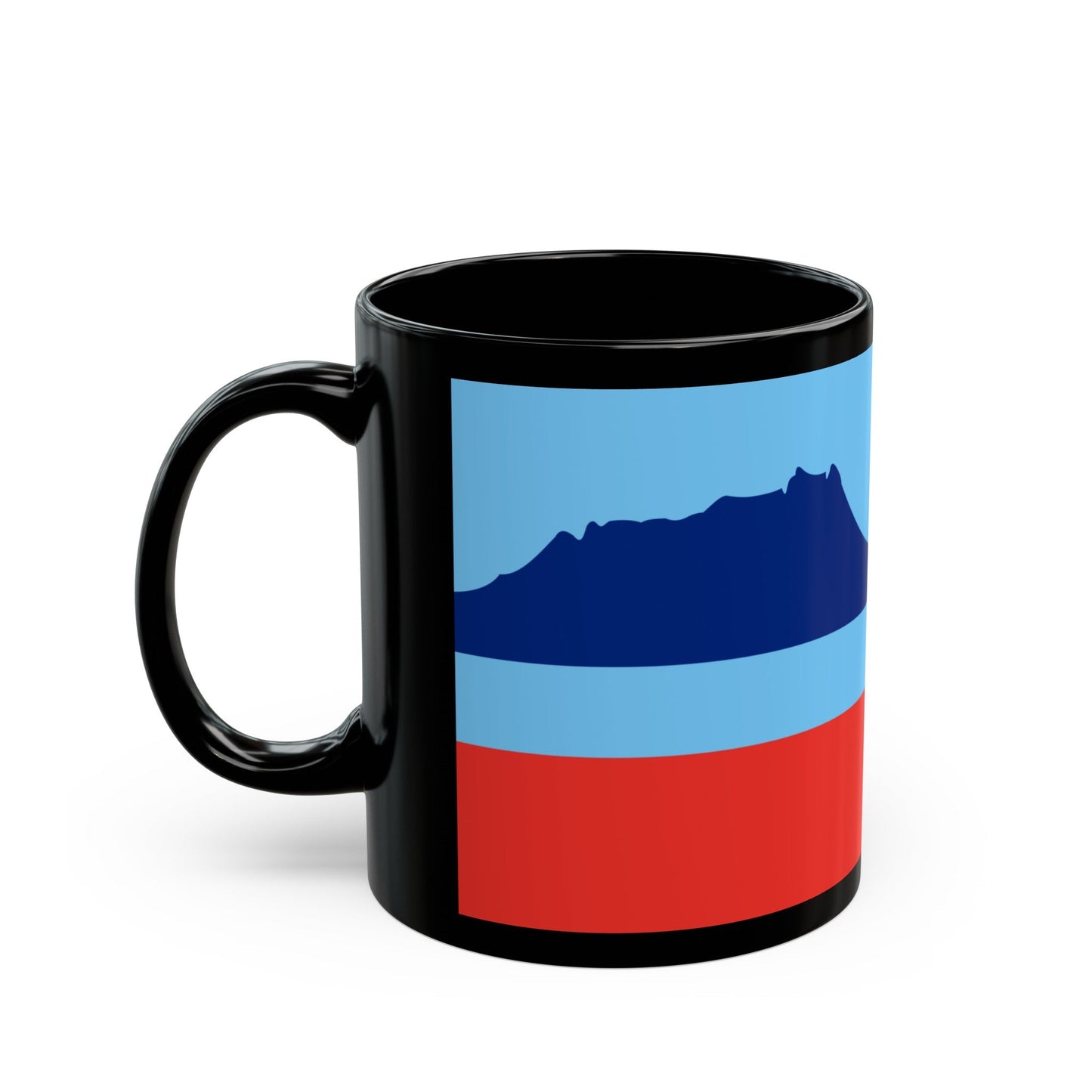 Flag of Sabah Malaysia - Black Coffee Mug-The Sticker Space