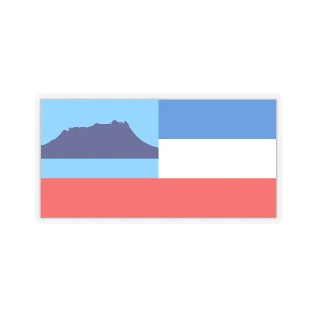 Flag of Sabah Malaysia - STICKER Vinyl Kiss-Cut Decal 2 Inch Transparent - The Sticker Space