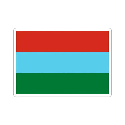 Flag of Sacabamba Bolivia (Bolivia) STICKER Vinyl Kiss-Cut Decal 3 Inch White - The Sticker Space