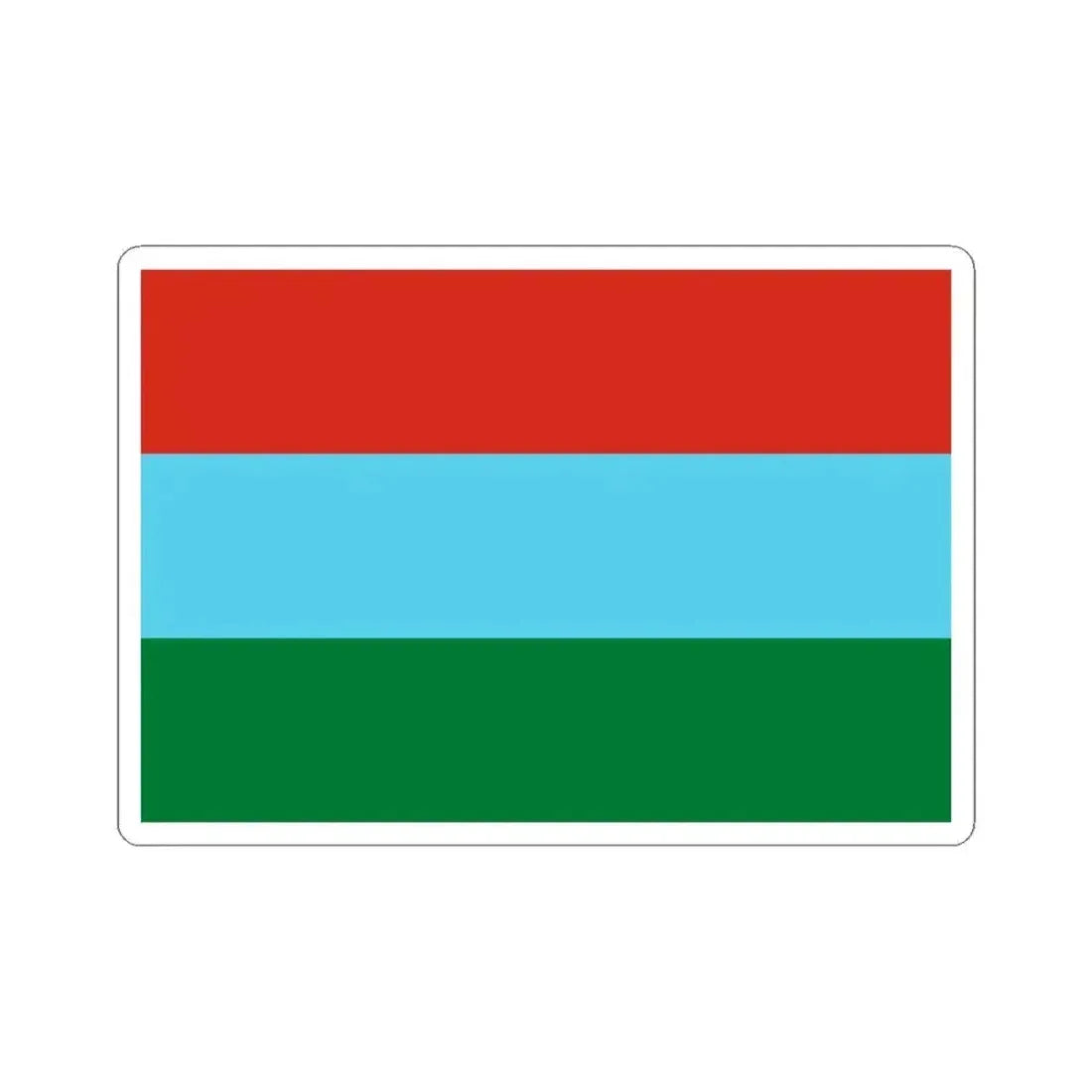 Flag of Sacabamba Bolivia (Bolivia) STICKER Vinyl Kiss-Cut Decal 6 Inch White - The Sticker Space