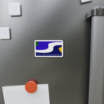 Flag of Sacramento California - Die-Cut Magnet-The Sticker Space