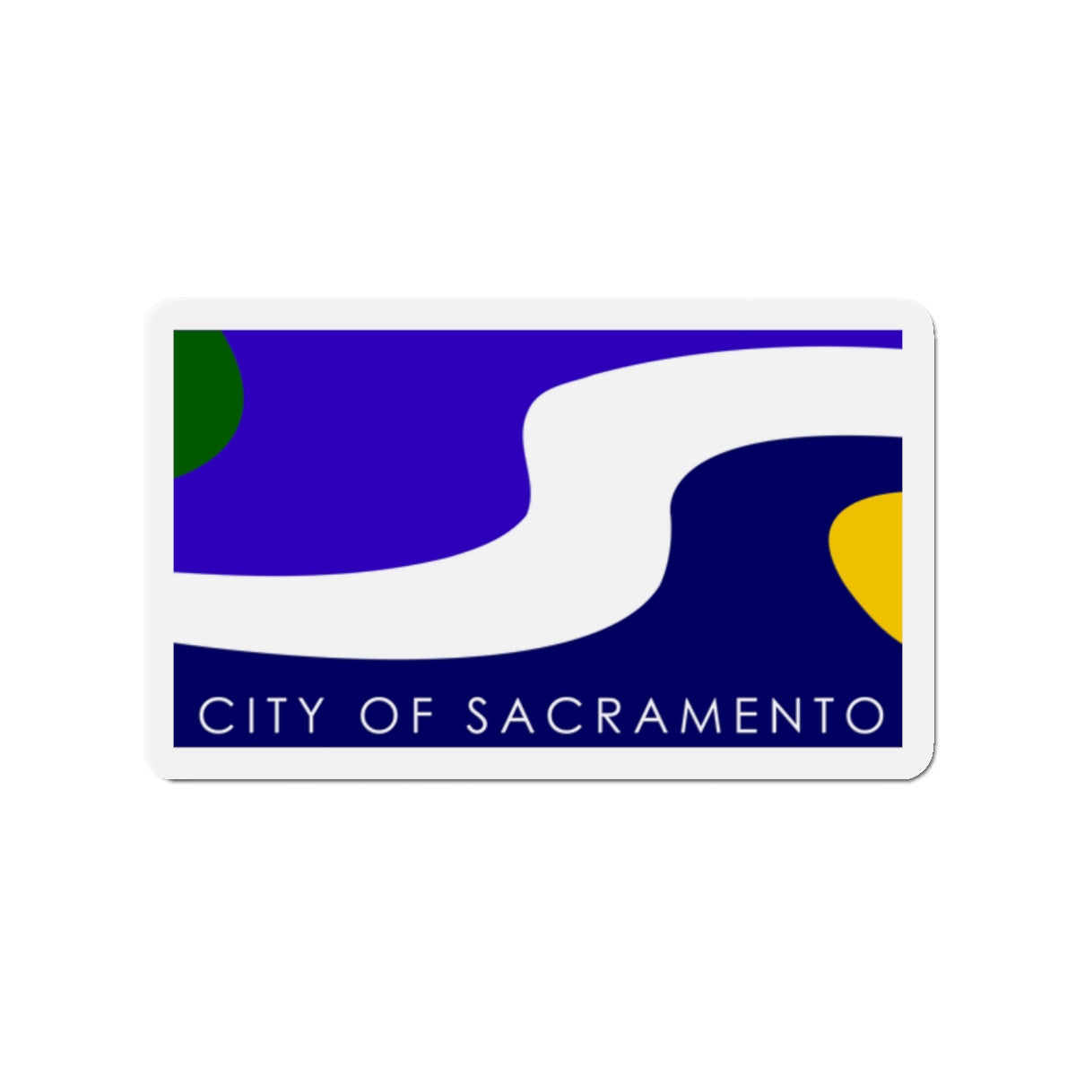 Flag of Sacramento California - Die-Cut Magnet-2" x 2"-The Sticker Space