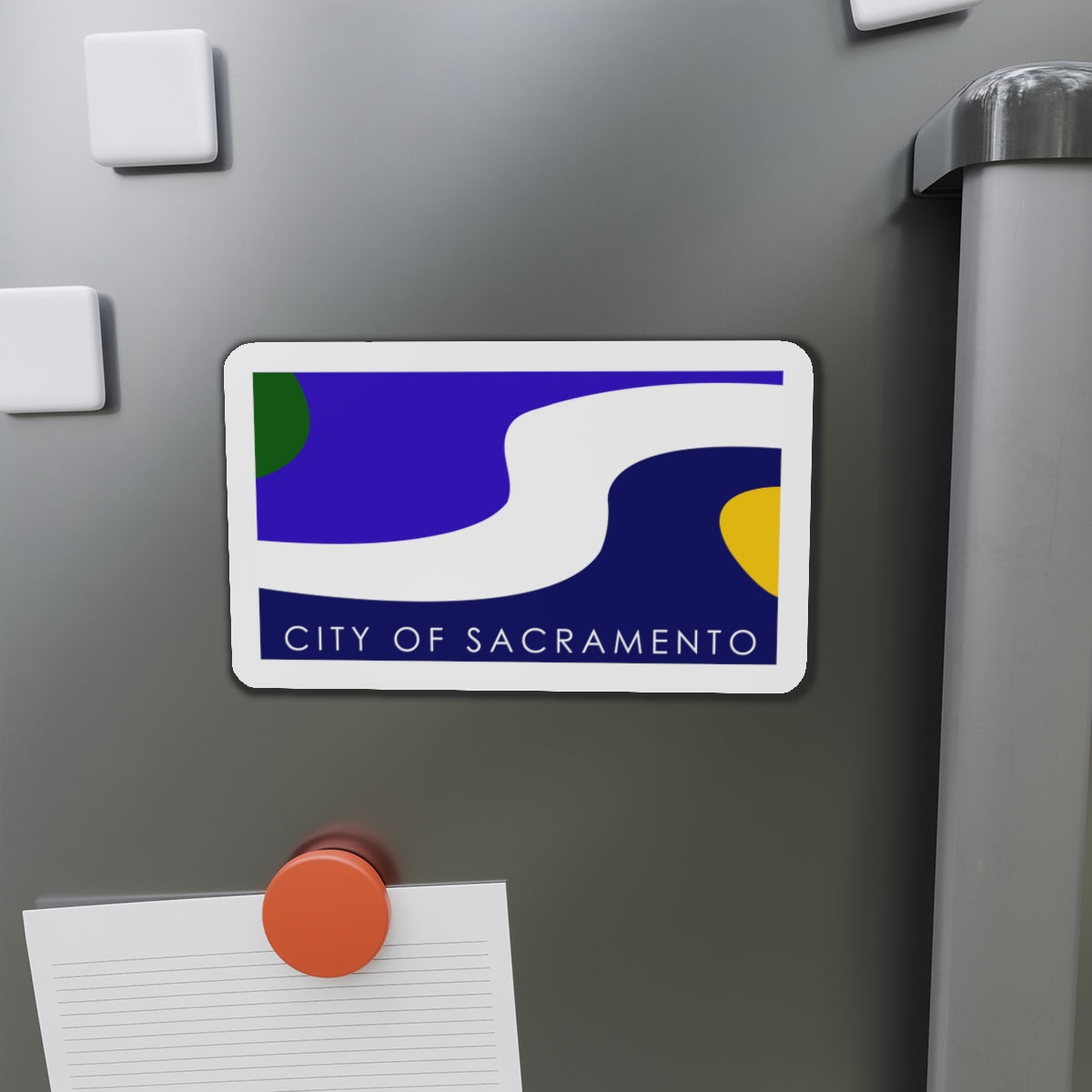 Flag of Sacramento California - Die-Cut Magnet-The Sticker Space