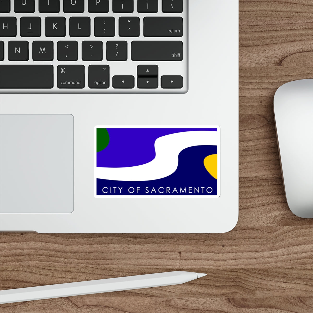 Flag of Sacramento California USA STICKER Vinyl Die-Cut Decal-The Sticker Space