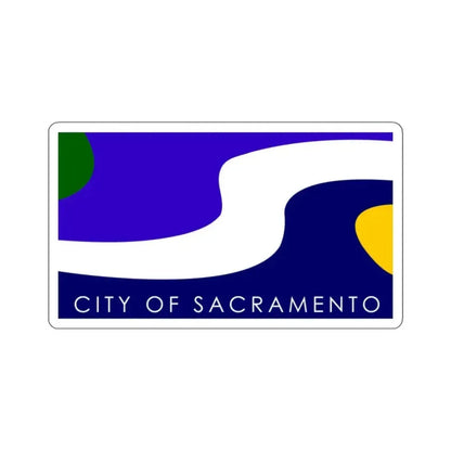 Flag of Sacramento California USA STICKER Vinyl Die-Cut Decal 2 Inch - The Sticker Space