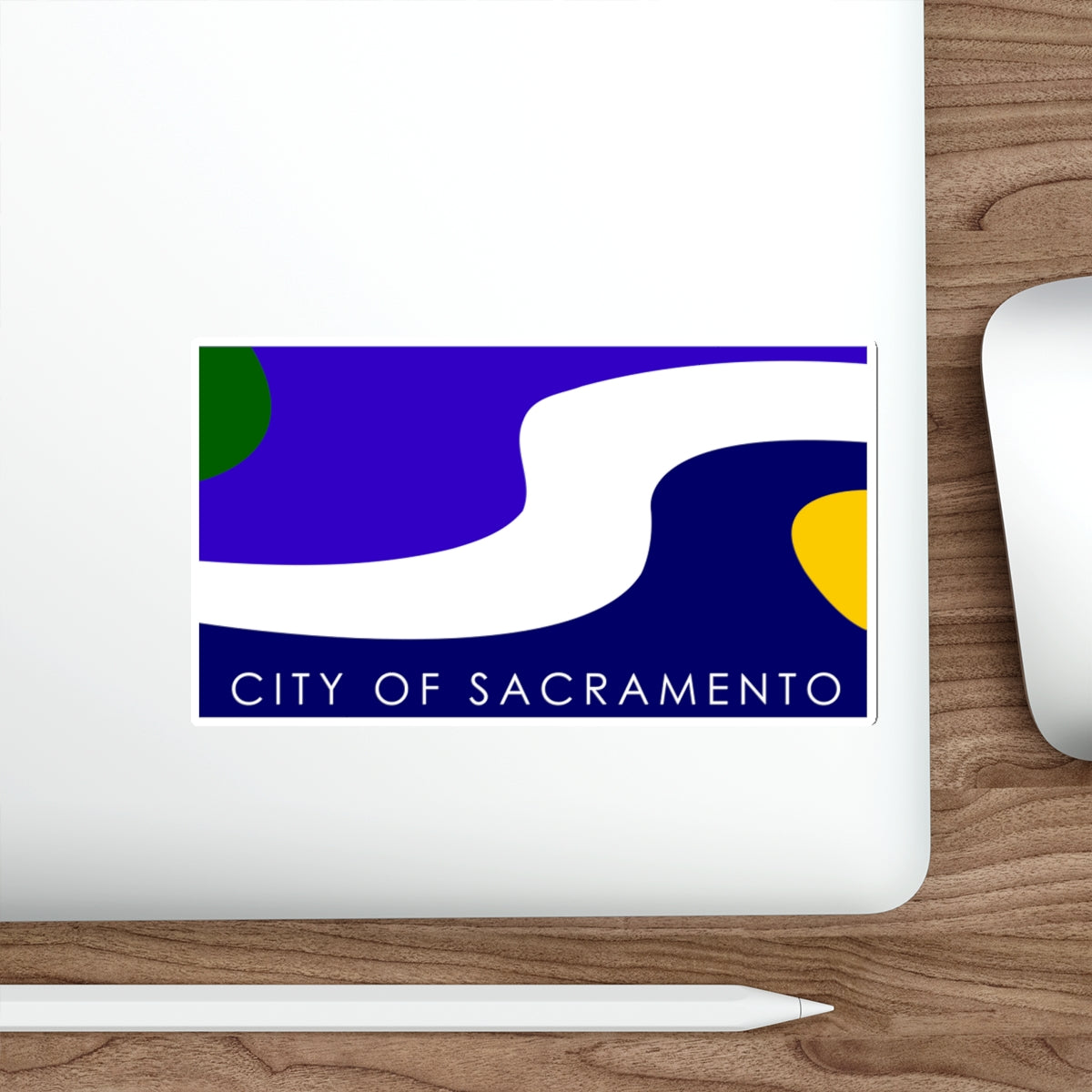 Flag of Sacramento California USA STICKER Vinyl Die-Cut Decal-The Sticker Space