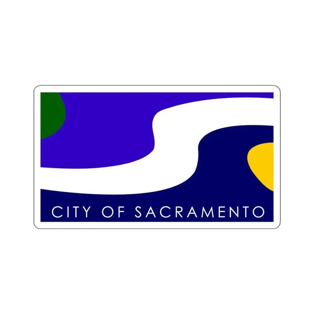 Flag of Sacramento California USA STICKER Vinyl Die-Cut Decal - The Sticker Space