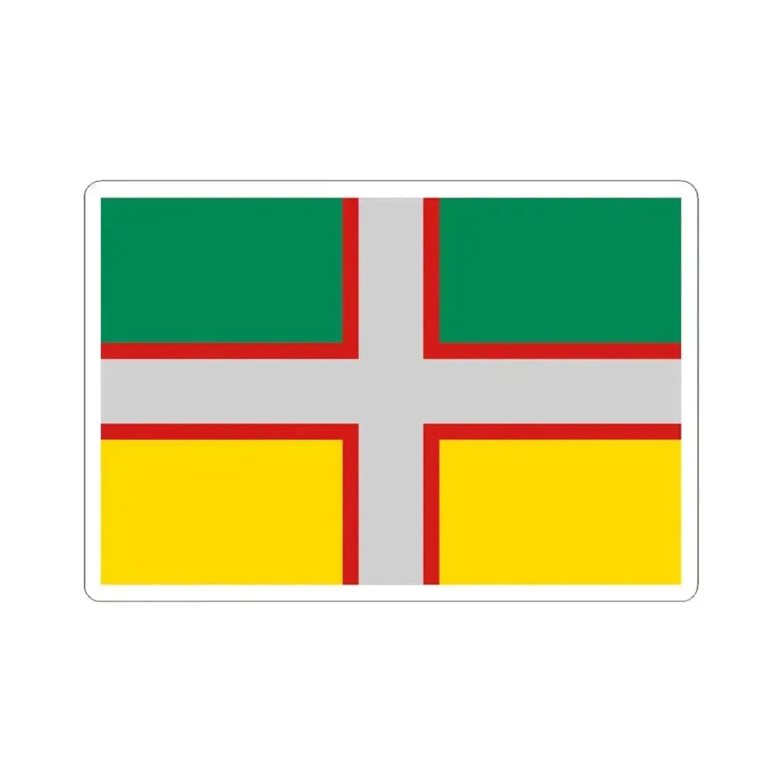 Flag of Saguenay-Lac-Saint-Jean (Canada) STICKER Vinyl Kiss-Cut Decal 4 Inch White - The Sticker Space