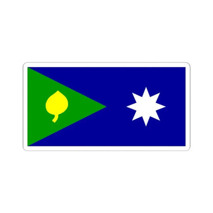 Flag of Saibai Island (Australia) STICKER Vinyl Kiss-Cut Decal 2 Inch White - The Sticker Space