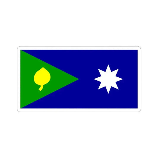 Flag of Saibai Island (Australia) STICKER Vinyl Kiss-Cut Decal 2 Inch White - The Sticker Space