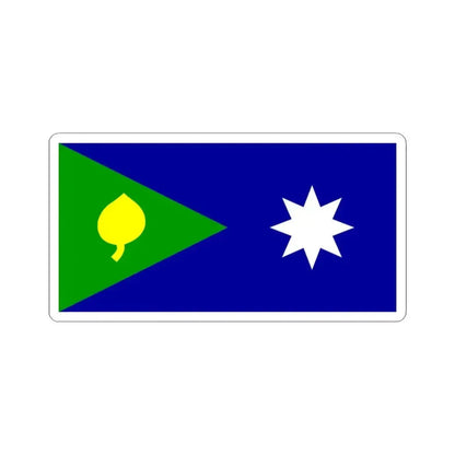 Flag of Saibai Island (Australia) STICKER Vinyl Kiss-Cut Decal 3 Inch White - The Sticker Space