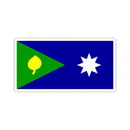 Flag of Saibai Island (Australia) STICKER Vinyl Kiss-Cut Decal 6 Inch White - The Sticker Space