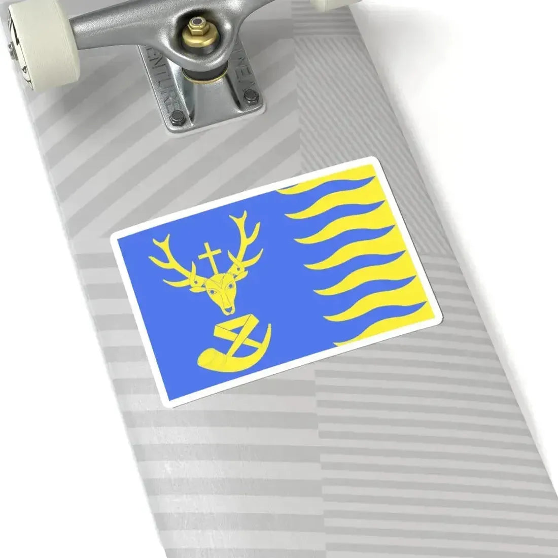 Flag of Saint-Hubert Belgium (Belgium) STICKER Vinyl Kiss-Cut Decal - The Sticker Space