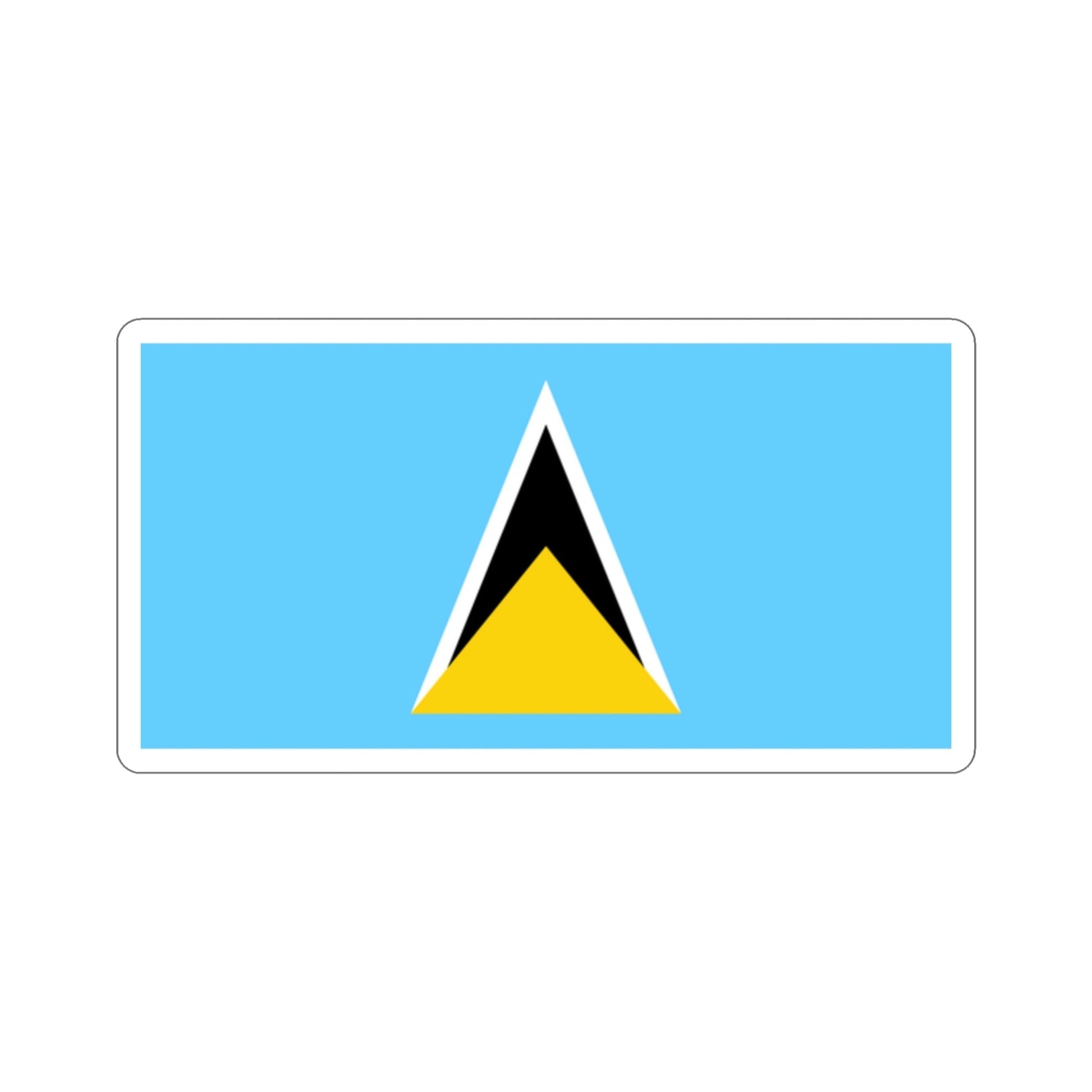 Flag of Saint Lucia STICKER Vinyl Die-Cut Decal-2 Inch-The Sticker Space