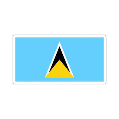 Flag of Saint Lucia STICKER Vinyl Die-Cut Decal-2 Inch-The Sticker Space