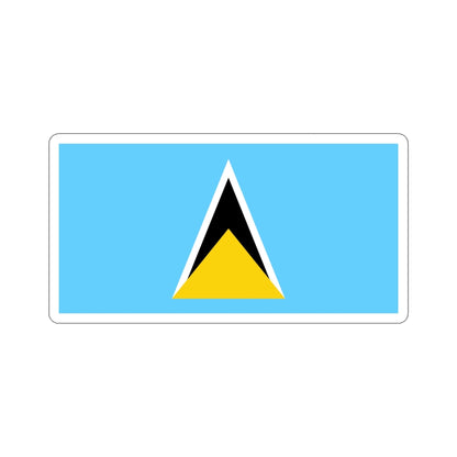 Flag of Saint Lucia STICKER Vinyl Die-Cut Decal-4 Inch-The Sticker Space