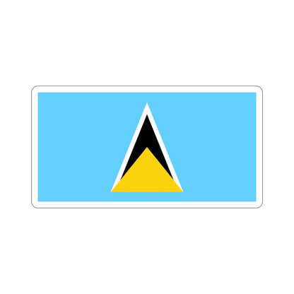 Flag of Saint Lucia STICKER Vinyl Die-Cut Decal-6 Inch-The Sticker Space