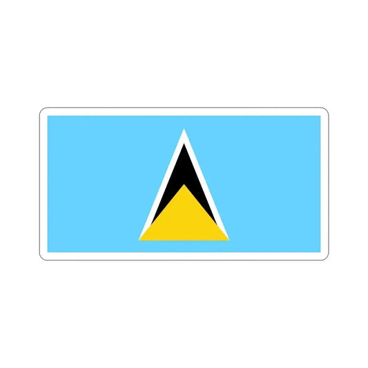 Flag of Saint Lucia STICKER Vinyl Die-Cut Decal 6 Inch - The Sticker Space