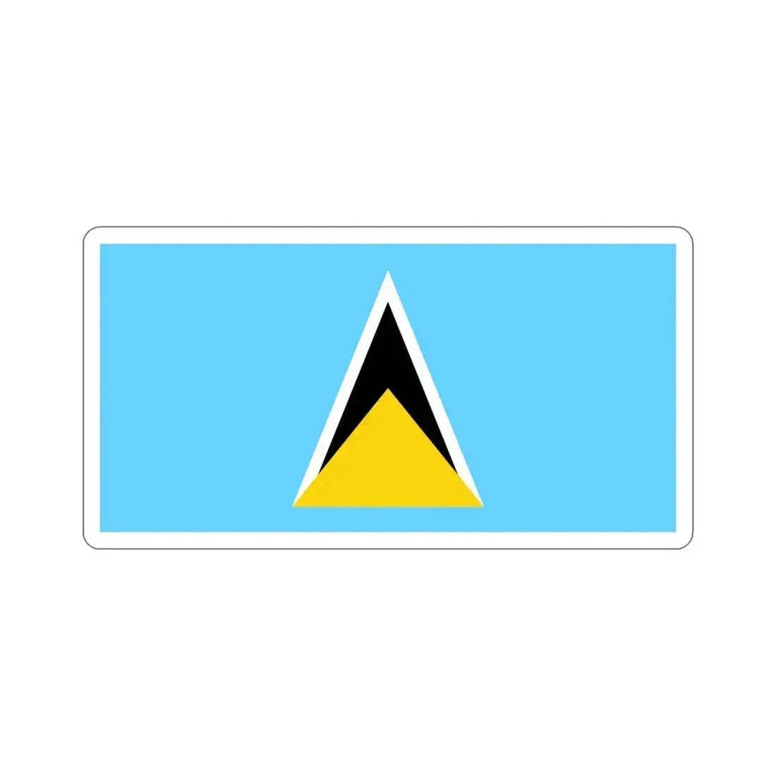 Flag of Saint Lucia STICKER Vinyl Die-Cut Decal - The Sticker Space