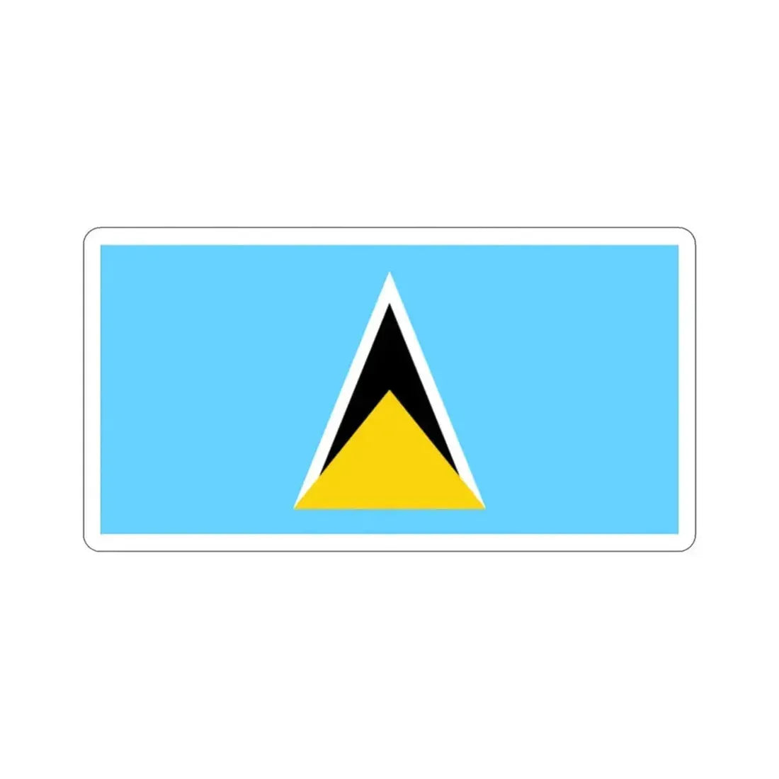 Flag of Saint Lucia STICKER Vinyl Die-Cut Decal - The Sticker Space