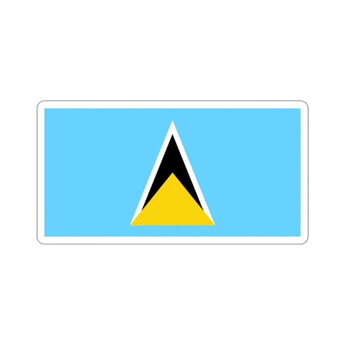 Flag of Saint Lucia STICKER Vinyl Die-Cut Decal - The Sticker Space
